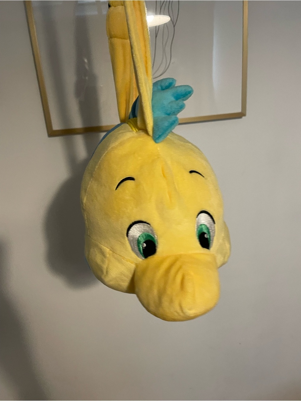 NWOT  Plush fish  Flounder Purse —Hanging Toy - Soft Pet Accessory